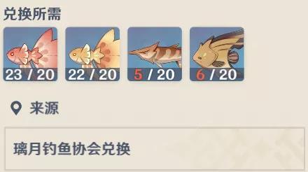 原神钓鱼协会奖励大全