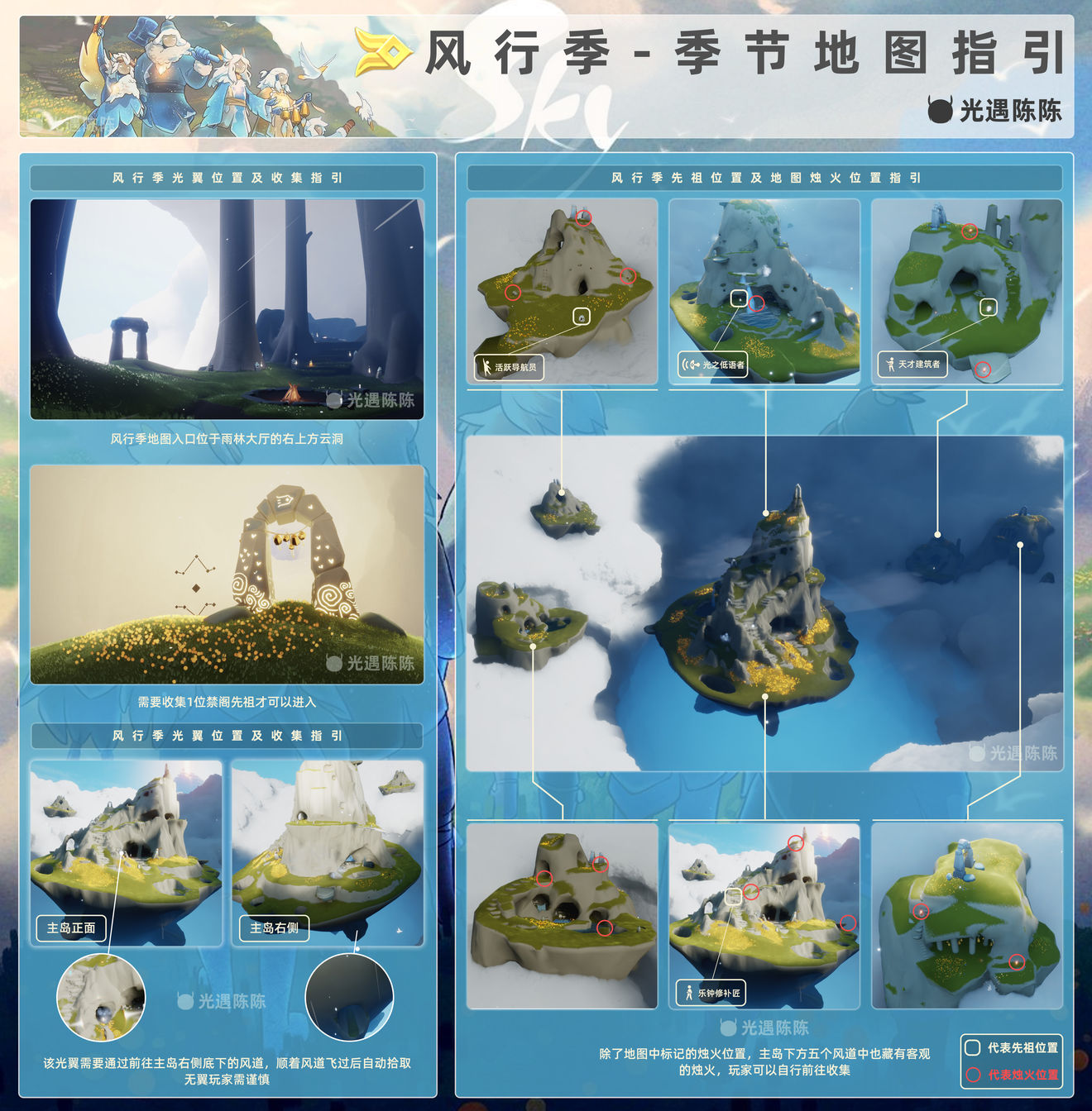 光遇风行季季节兑换图及地图指南