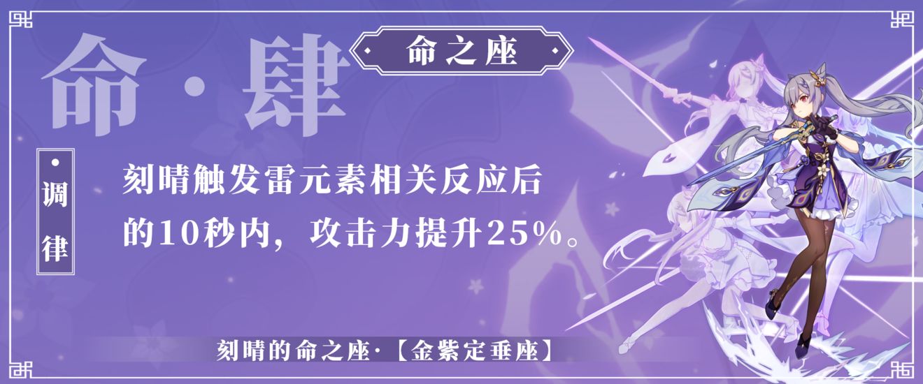 原神刻晴命座介绍