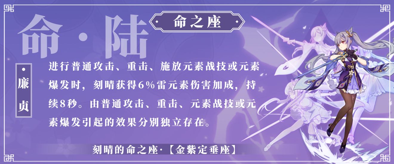 原神刻晴命座介绍