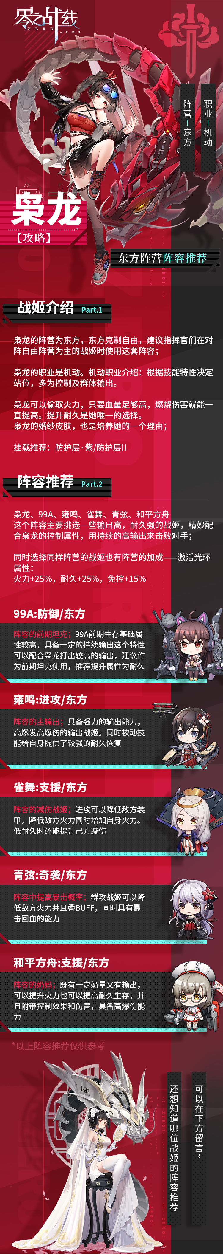 零之战线枭龙东方阵营阵容推荐