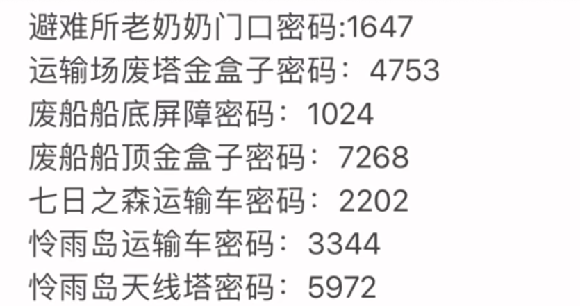 幻塔世界解密密码汇总