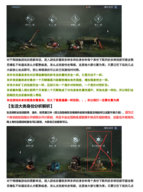 黎明觉醒生机身份玩法攻略