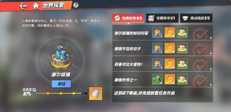  热血航线谢尔兹镇挑战强敌位置攻略