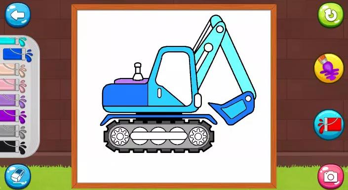 Excavator ColoringBook截图2