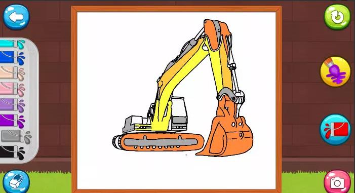 Excavator ColoringBook截图3