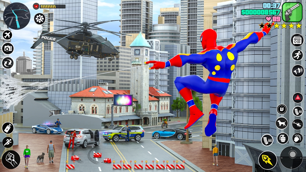 Spider Hero Games Rope Hero截图2