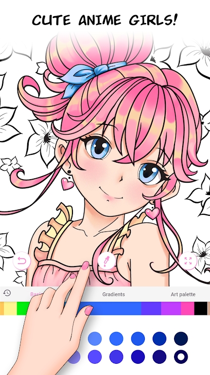 Anime Games Coloring Book截图3