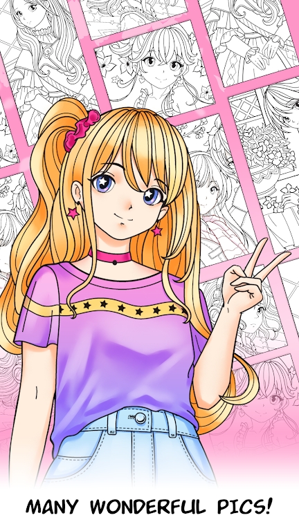 Anime Games Coloring Book截图2