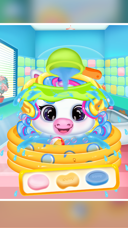 Newborn unicorn care game截图2