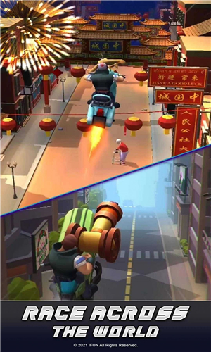 比赛开始道路之王(Race On Bike Brawl Racing)截图2