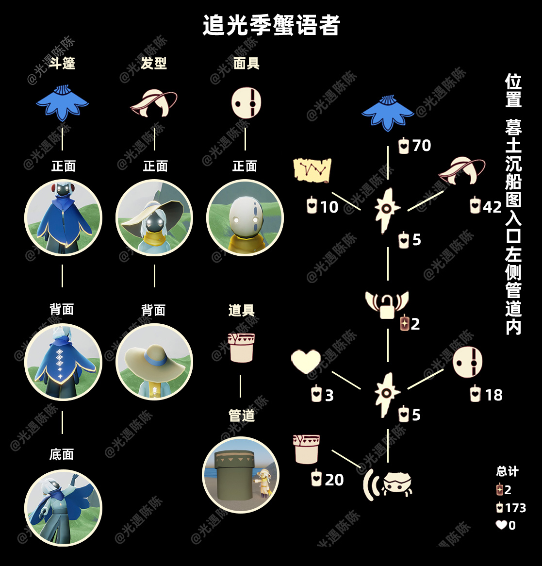 光遇5.5复刻螃蟹叫先祖位置分享