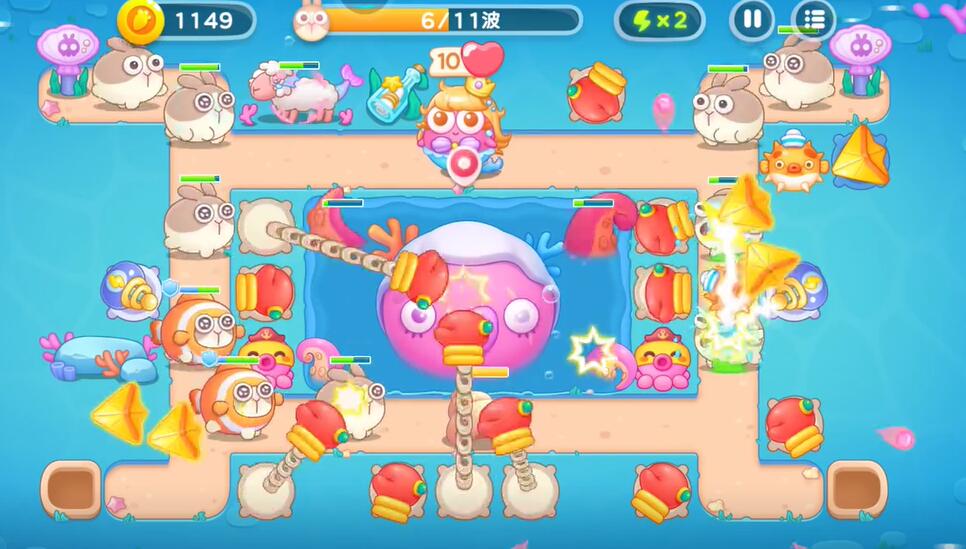 保卫萝卜4海的闺女第120关攻略