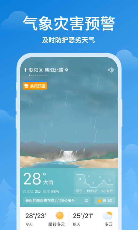 顺心天气分钟级降雨提醒版