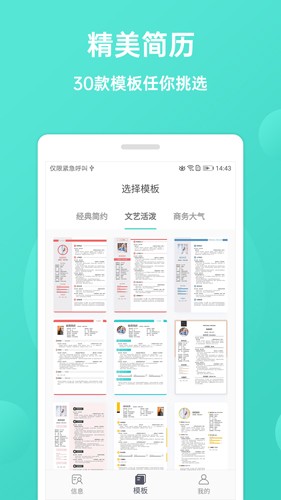 极简简历2
