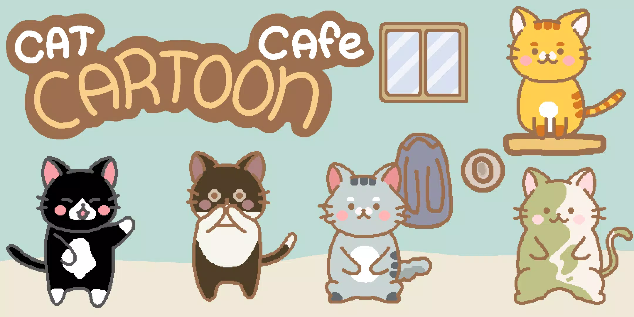 猫咪漫画咖啡厅Cat Cartoon Cafe