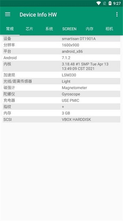 Device Info HW3