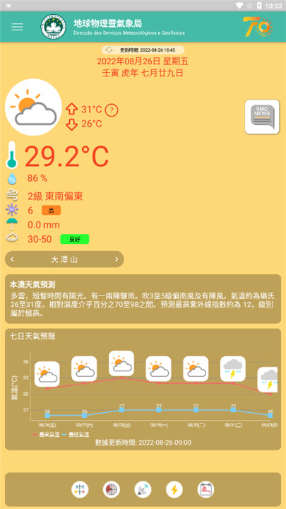 澳门气象局app1