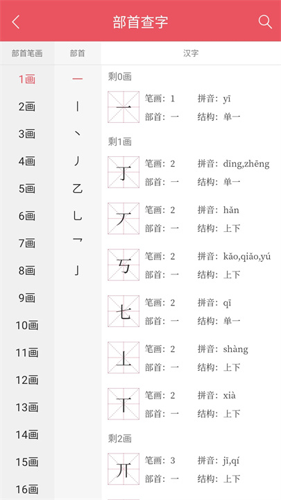 掌上汉语字典App2