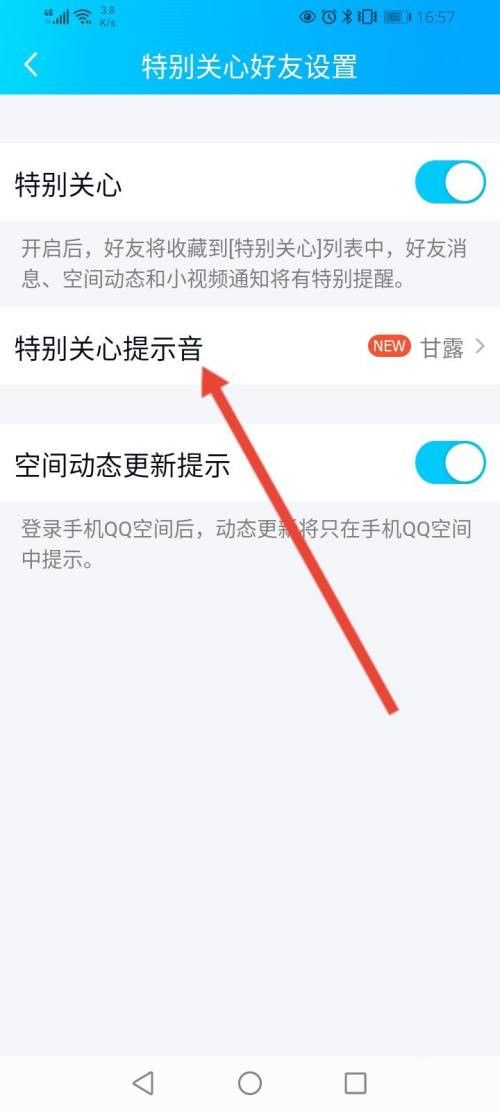 QQ特别关心提示音更改教程