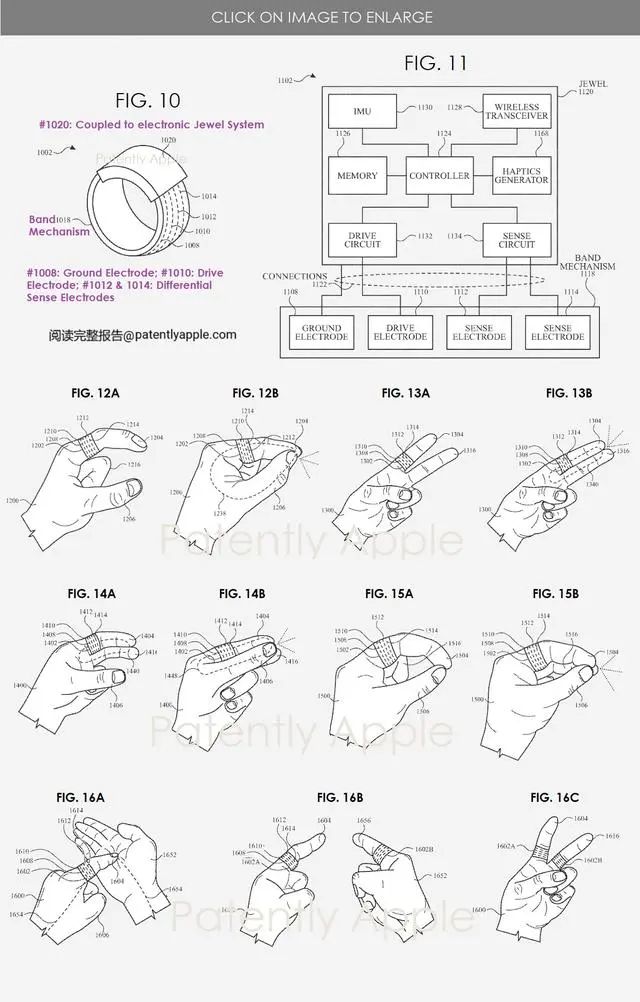 苹果智能戒指专利曝光