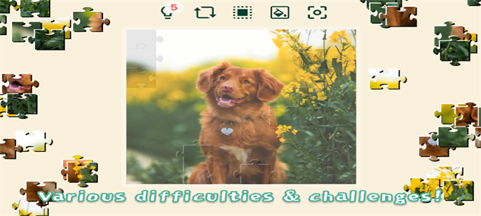 宠物狗狗的拼图挑战截图2