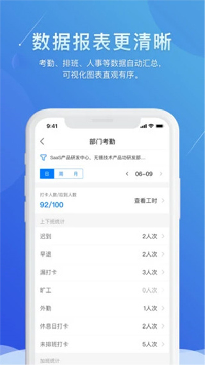 喔趣考勤APP截图1