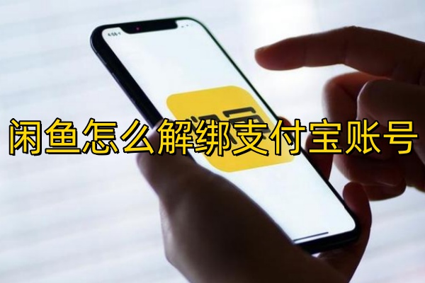 闲鱼怎么解绑支付宝账号