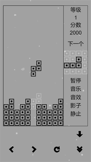 俄罗斯方块黑白版截图3