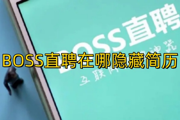 BOSS直聘在哪隐藏简历