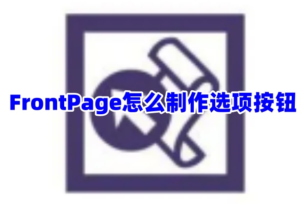 FrontPage怎么制作选项按钮