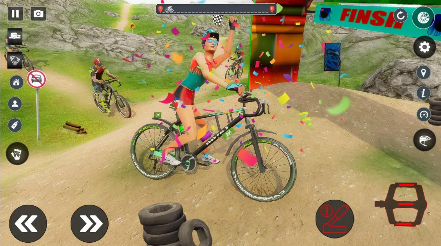 Crazy Cycle Game bmx Stunts截图1