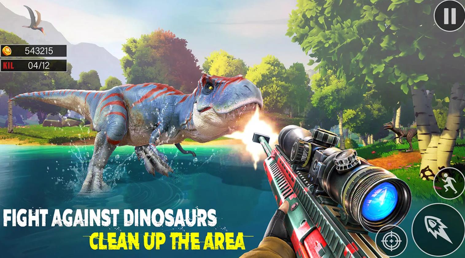 Dinosaur Hunting Games offline