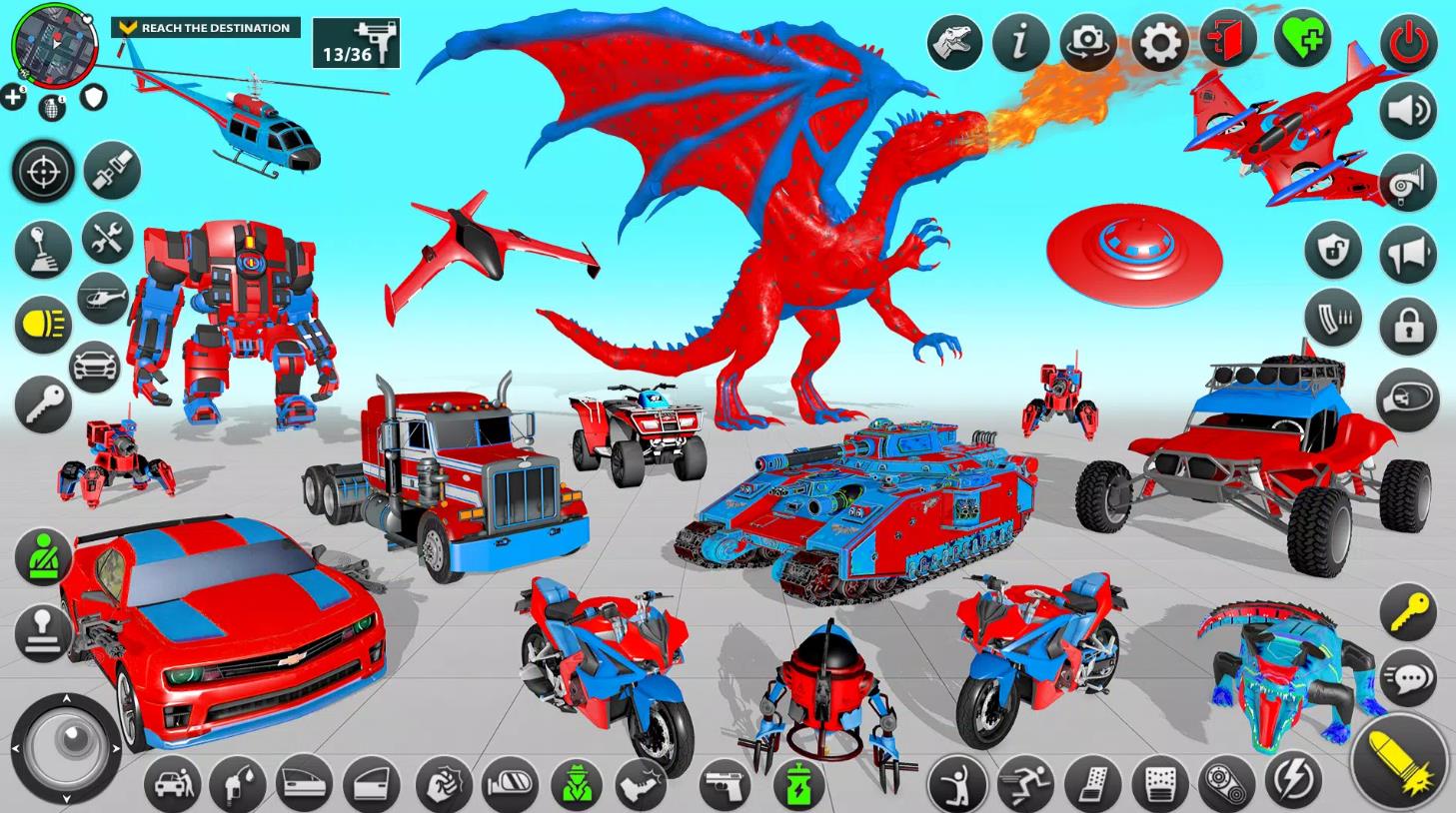 Dino Car Robot Transform Games