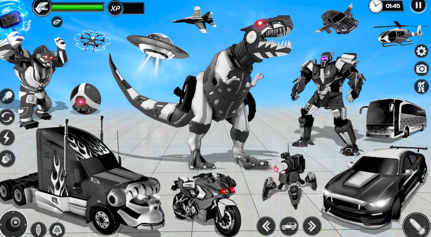 Dino Car Robot Transform Games