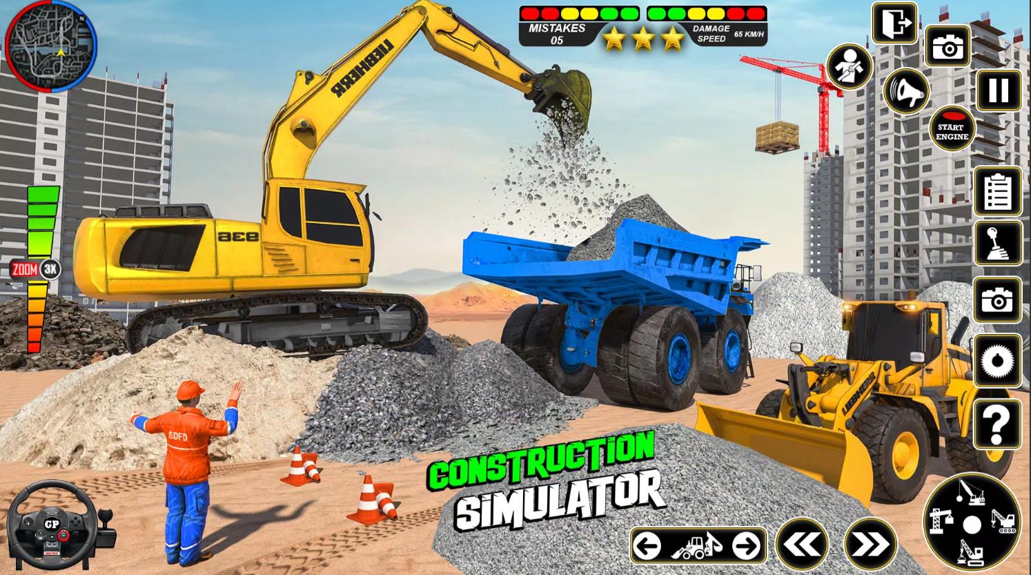 Real Road Construction Games截图2