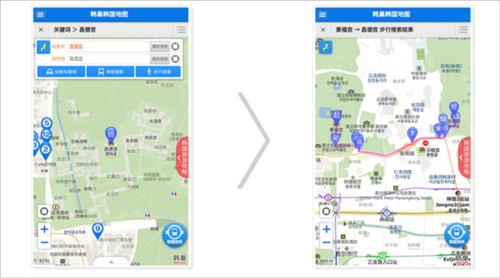 韩巢韩国地图中文版使用方法4