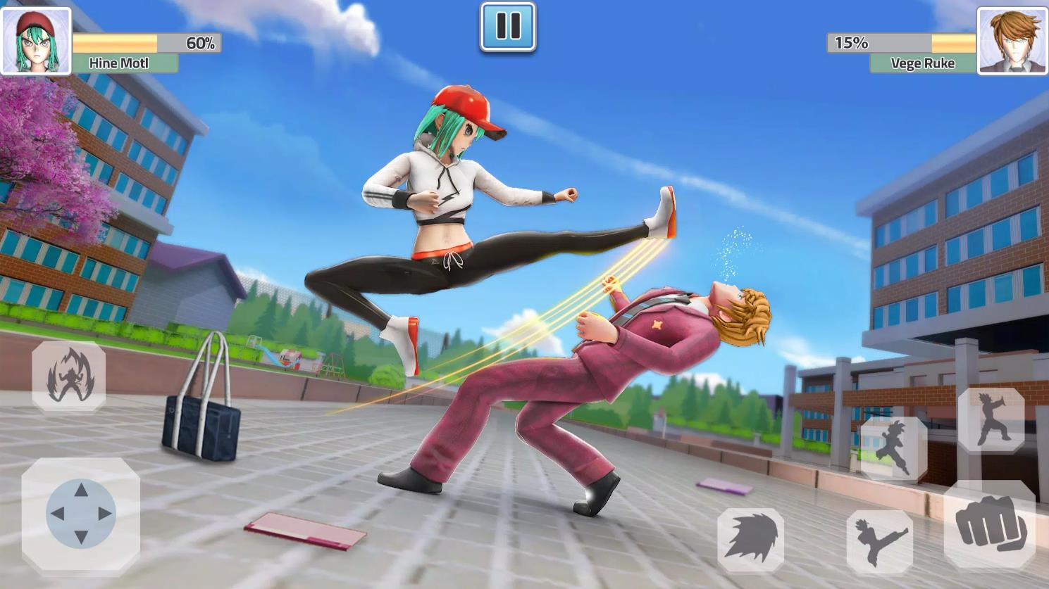 High School Fighting Game截图2