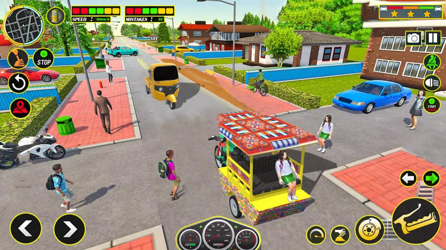 School Auto Rickshaw Simulator截图3