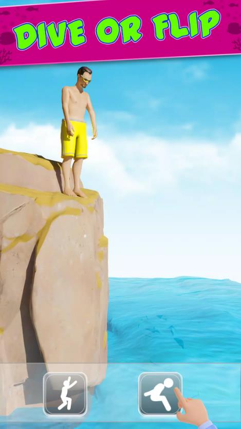 Cliff Flip Diving 3D Flip截图2