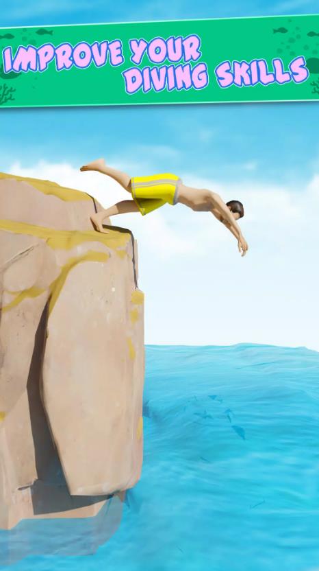 Cliff Flip Diving 3D Flip截图3