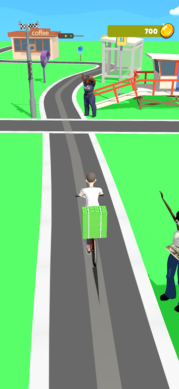 Paperboy scooter game截图1