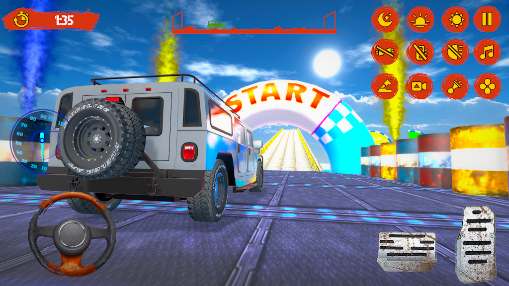 Offroad MonsterTruck Stunt Car截图3