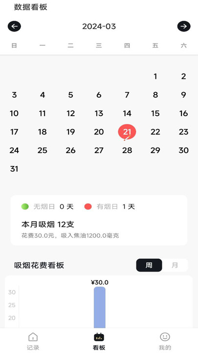 今日戒烟记录截图2