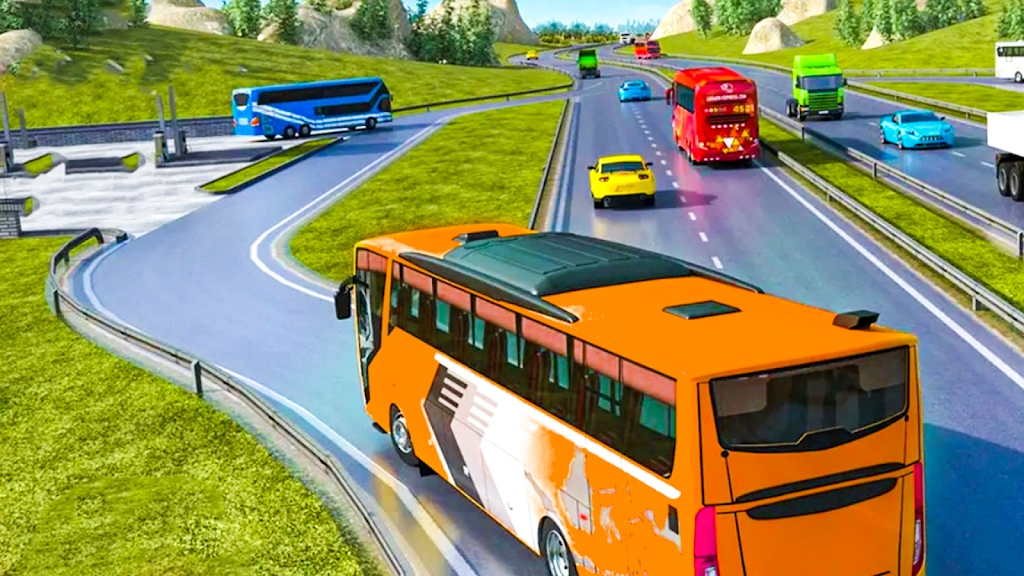 Offroad Bus Climb Hill Racing截图1