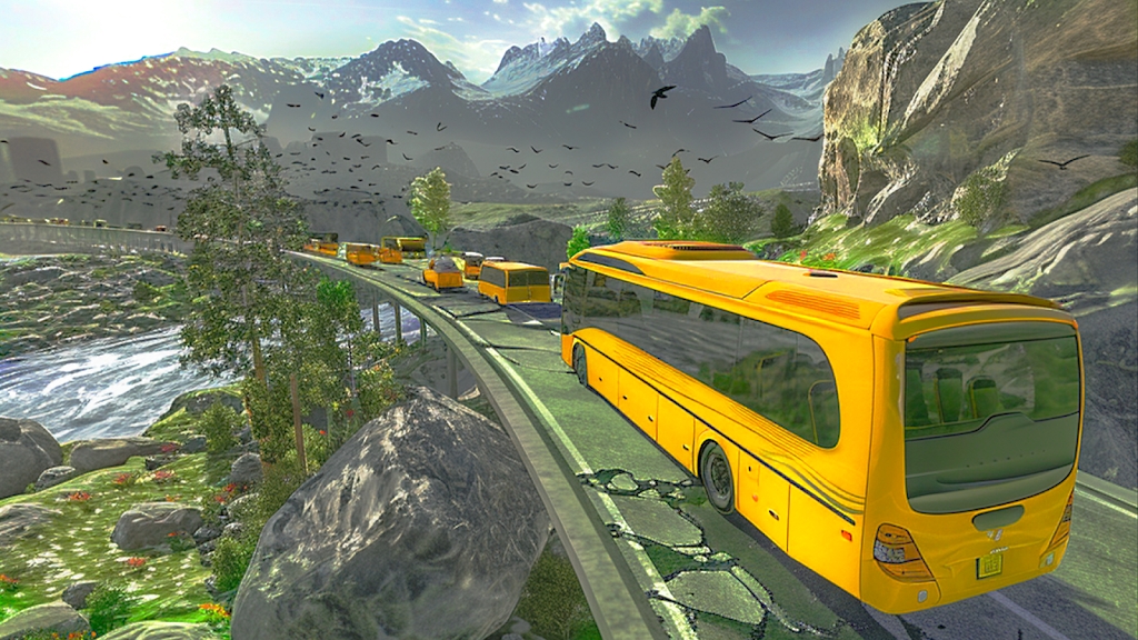 Offroad Bus Climb Hill Racing截图2