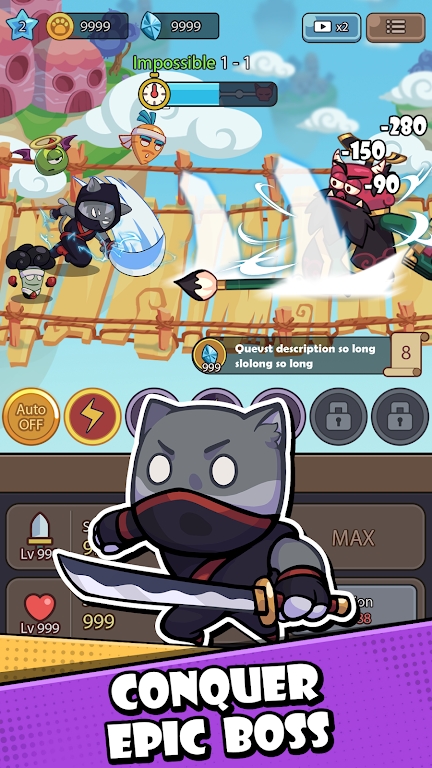 Cat Legend Idle RPG War截图3