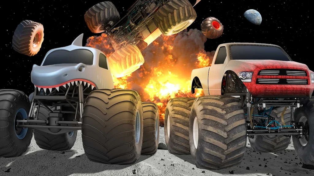 Monster Truck Crash Moon截图2