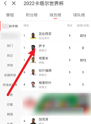 咪咕视频怎样查看卡塔尔世界杯射手榜