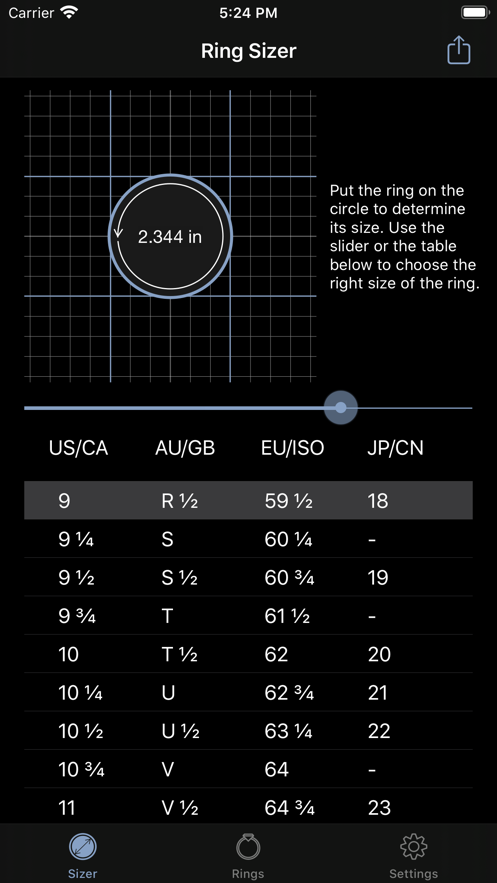 ring sizer